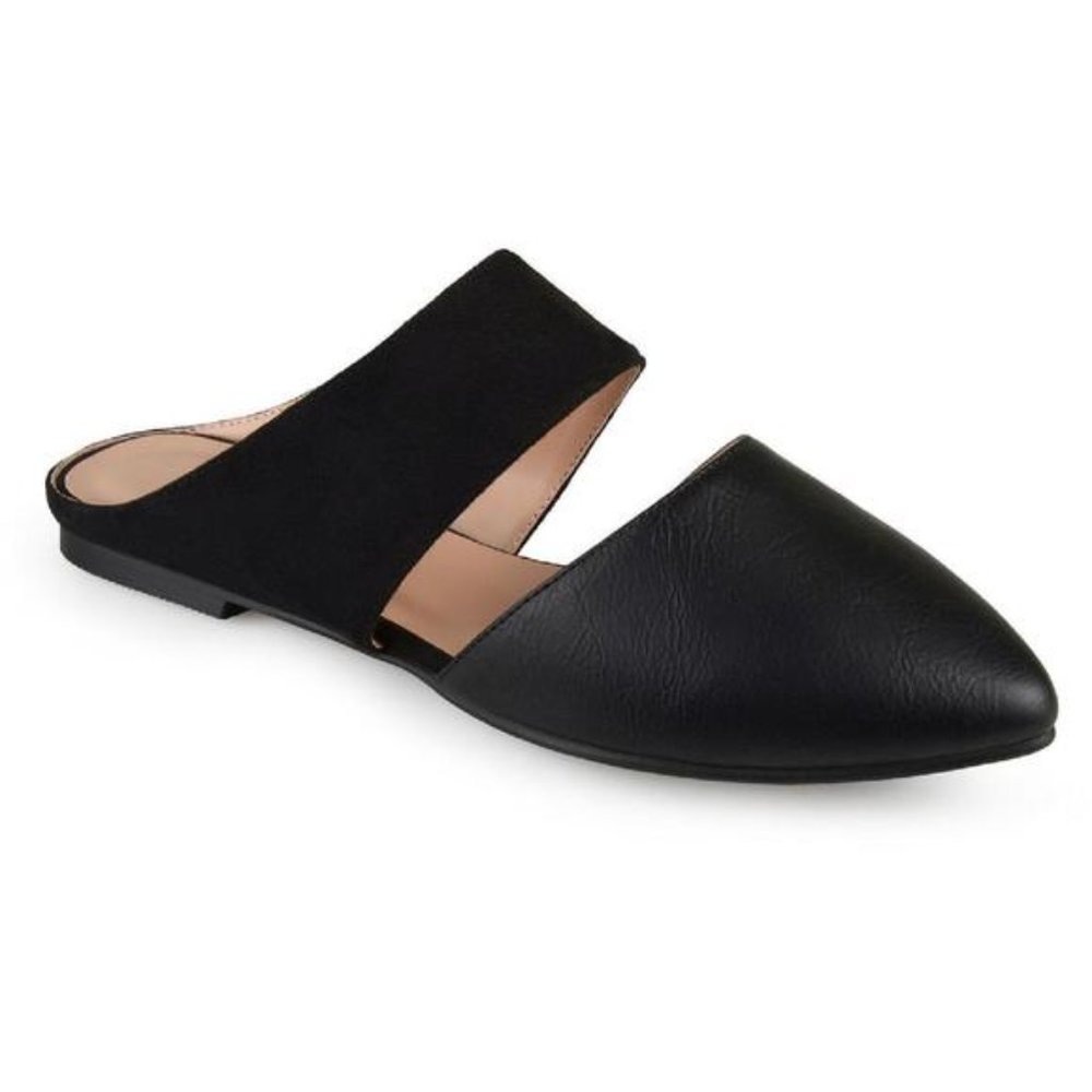 #21 J.C. Collection Womens Dayton Gray Faux Leather Slip On Mules Shoes